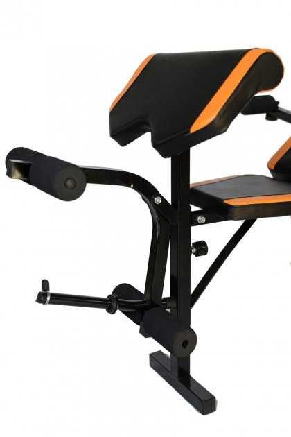 ‼️Скамья Для Жима WCG 0055+Приставка Скотта Набор STRONG штанга 128 КГ