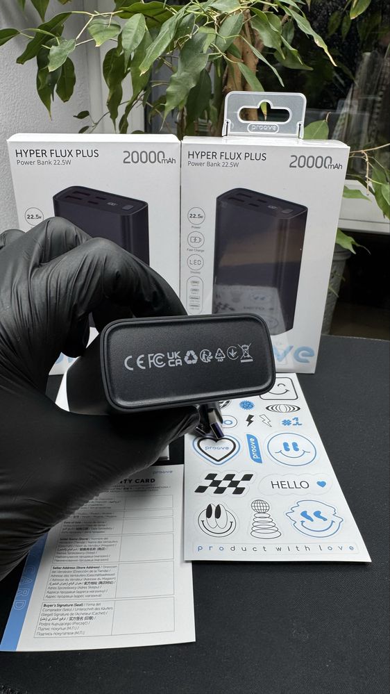 Якісна батарея з гарантією 12 міс. Proove Flux Plus 20000 mAh 22.5 w