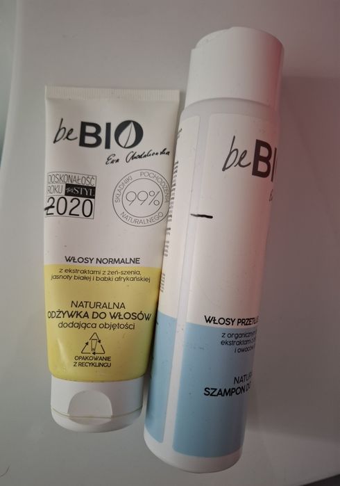 Odżywka do włosów normalnych beBio i szampon włosy przetłuszczające