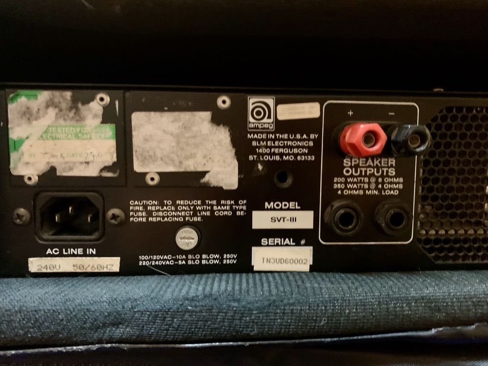 Ampeg SVT-III i Ampeg SVT-410HE wzmacniacz i kolumna do gitary basowej