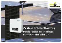 Fotowoltaika 10,92 kW panele Ja Solar 455W falownik Sofar BRUTTO