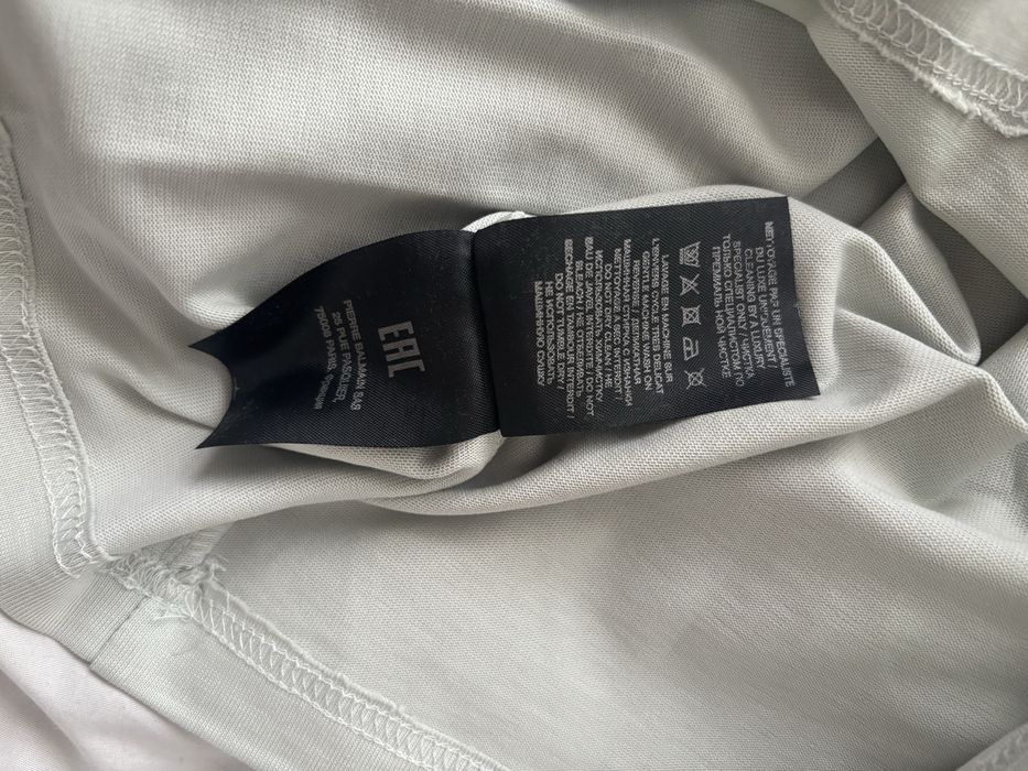 T-shirt balmain rozmiar xs model oversize gruba bawelna 400g mietowy