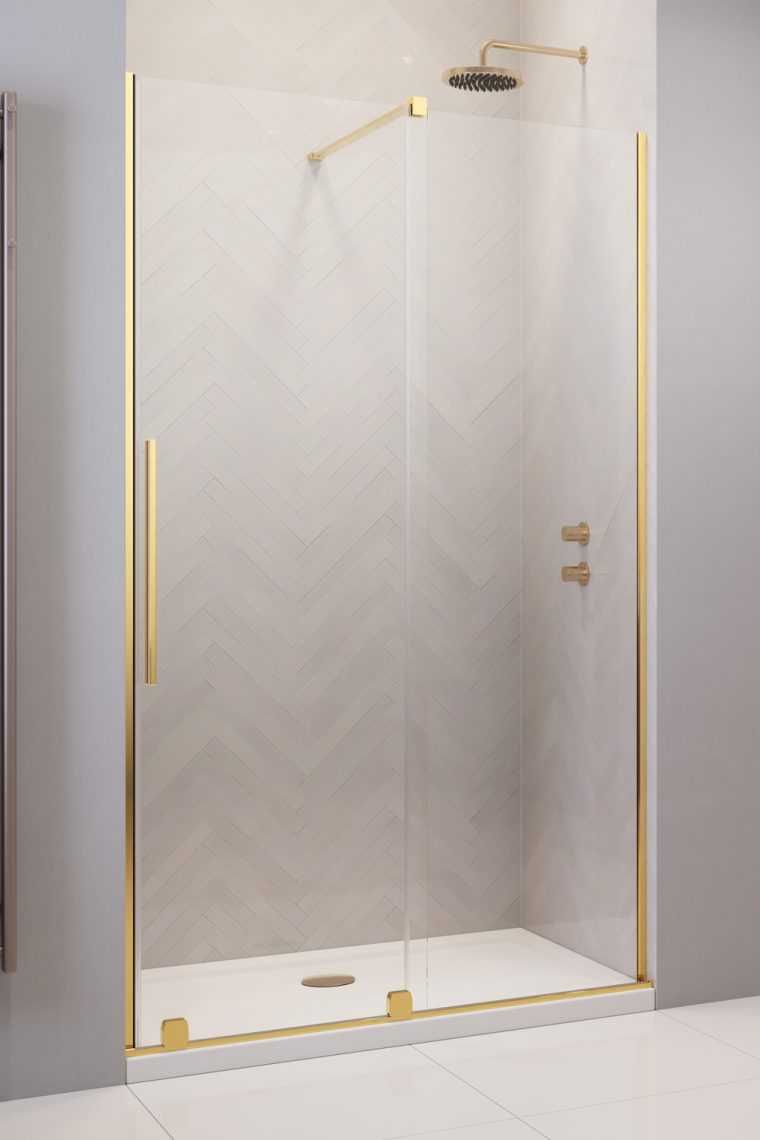 Drzwi wnękowe (kabina prysznicowa) Radaway Furo DWJ Gold 110