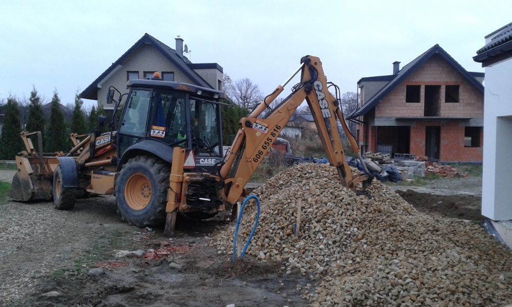 Usługi koparko-ładowarką + MŁOT Oświęcim Kęty Zator Brzeszcze Osiek