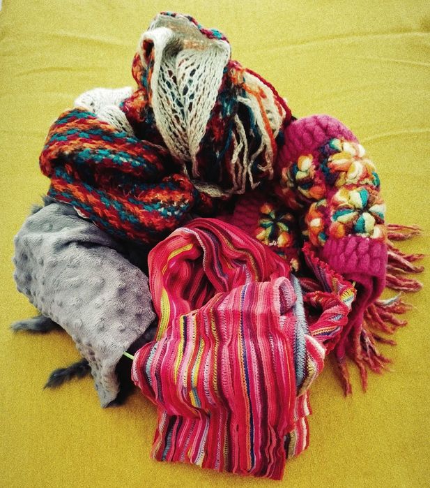 Lote de 4 cachecóis