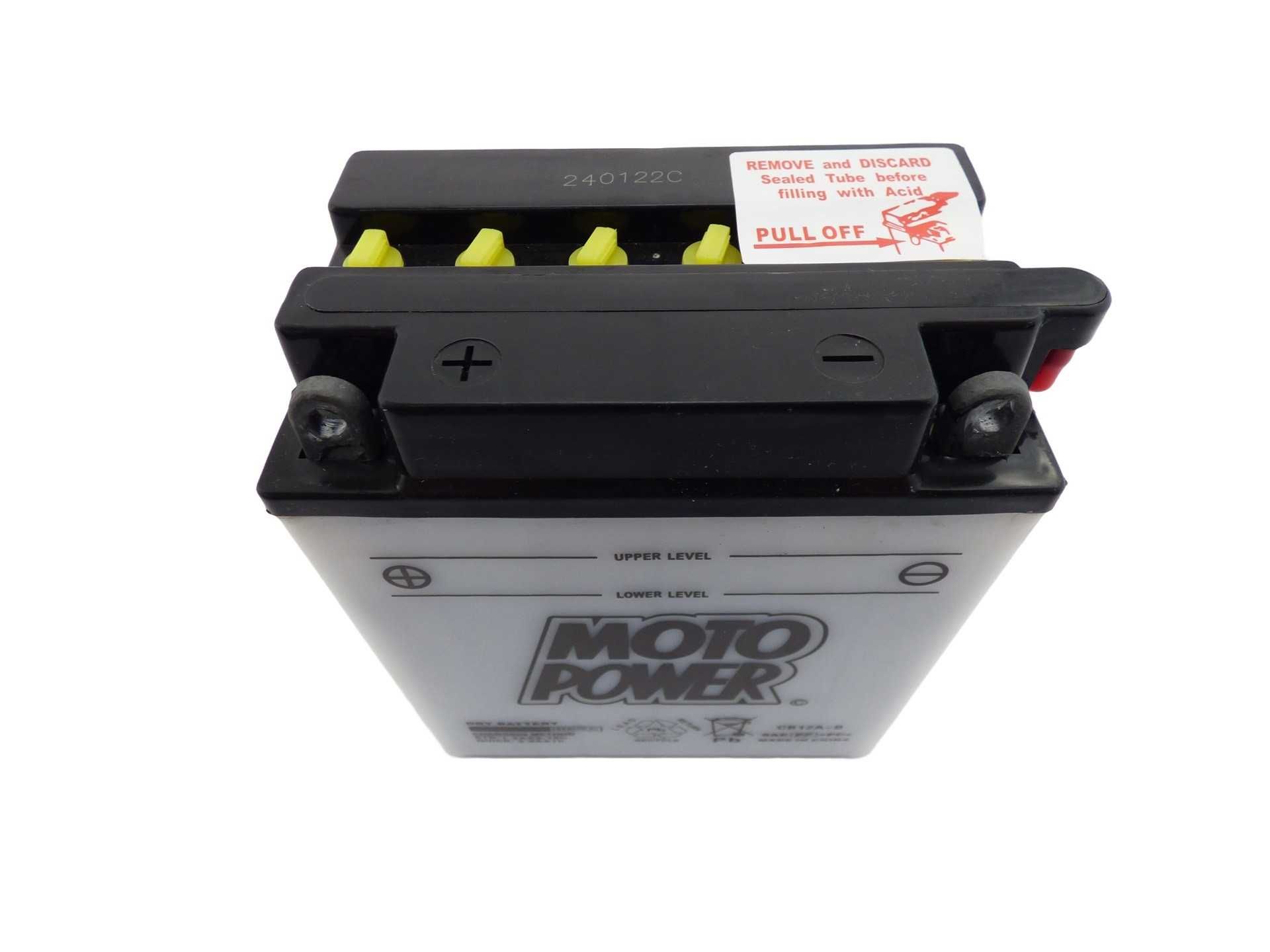 Akumulator 12V 12Ah 165A L+ Moto Power CB12A-B YB12A-B EB12A-B