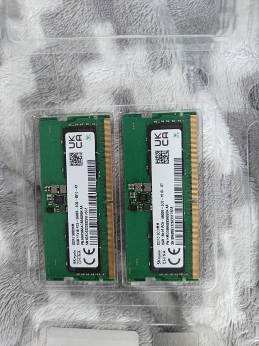 Pamięć RAM  2x8GB 16GB DDR5 4800mhz-5600mhz  2x8GB do laptopa