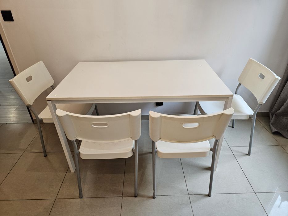 IKEA stół Melltorp + 4 krzesła Herman + darmowa dostawa dzisiaj