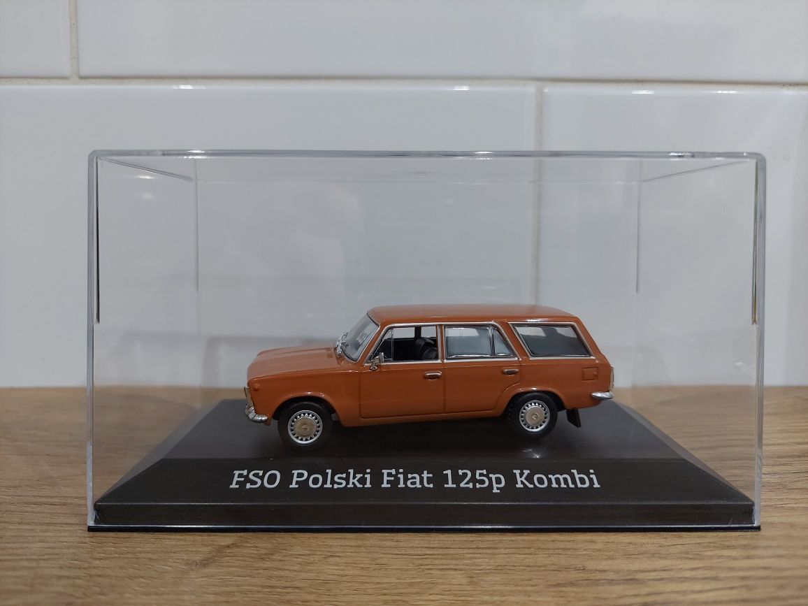 FSO Polski Fiat 125p Kombi w skali 1:43 + gablotka