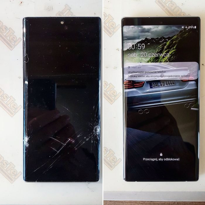 Zbita Szybka Wymiana Szybki Wyświetlacz Apple Samsung Huawei Xiaomi