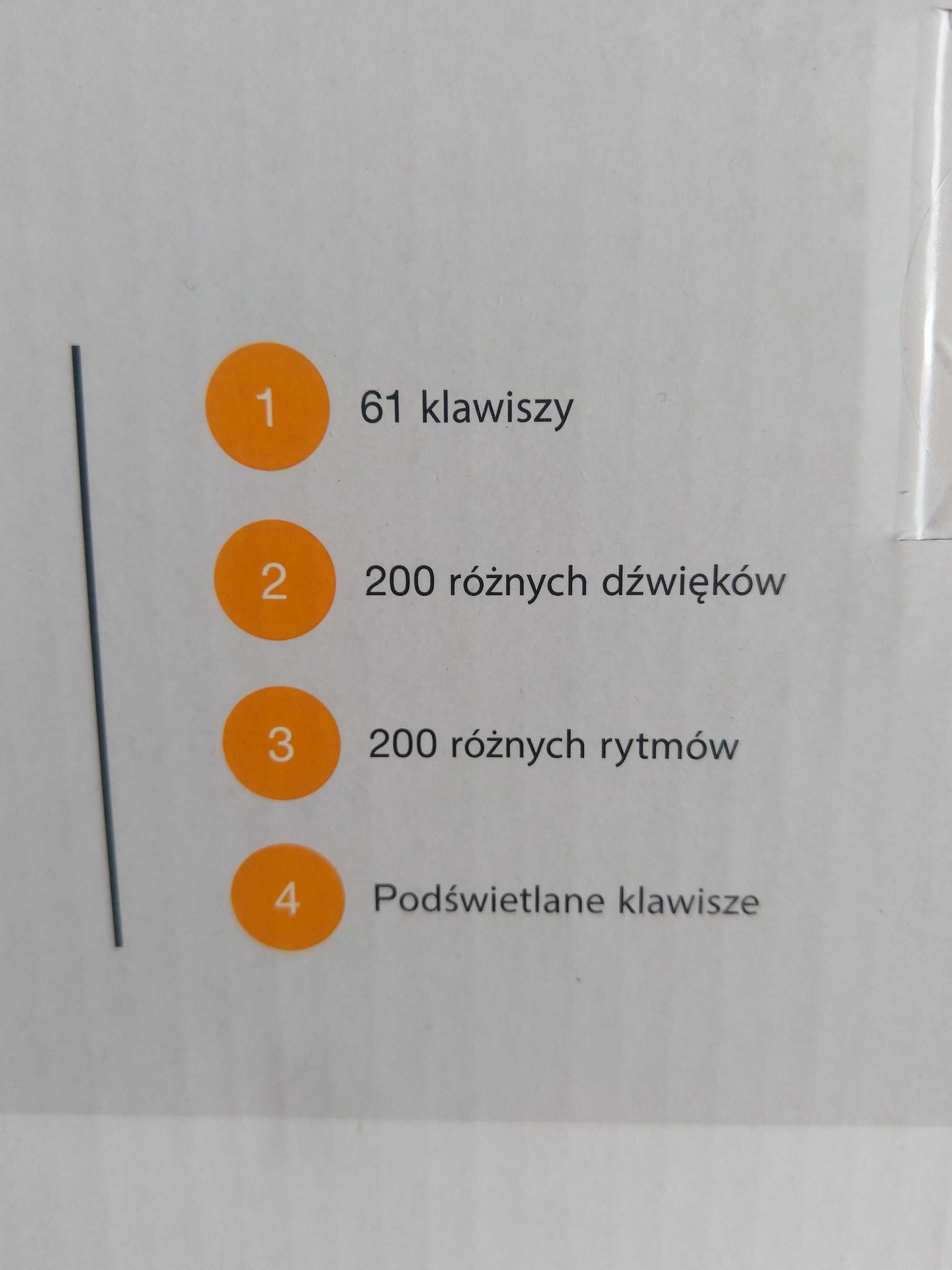 NAJTANIEJ Keyboard Klawiszowy 61el Syntezator Instrument Do Gry Statyw