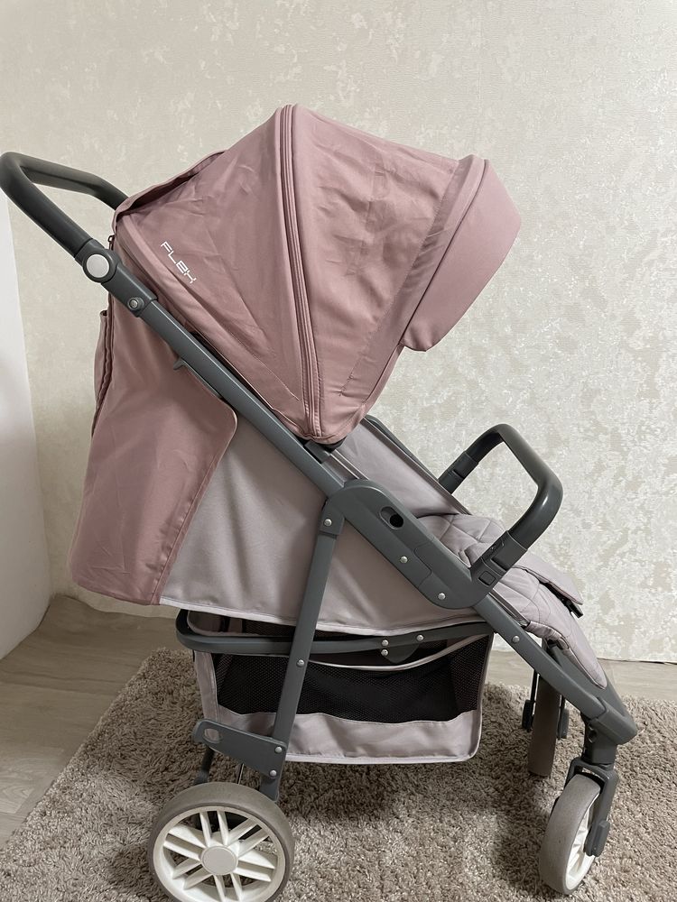 Коляска Euro-Cart Flex 9023-ECF-16, powder pink, рожевий