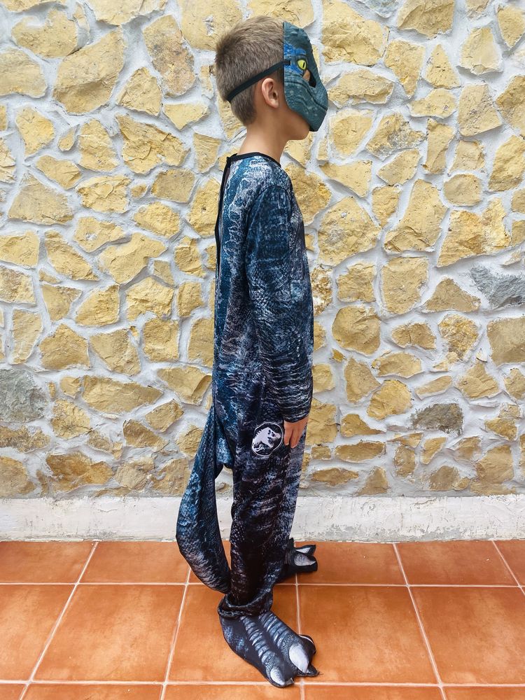 Disfarce Jurassic World Velociraptor Criança 8-10 anos