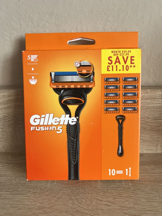 Gillette Fusion 5 Zestaw 10szt ostrzy + maszynka
