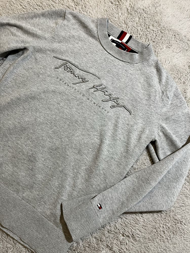 Tommy Hilfiger r. S/M sweter damski szary