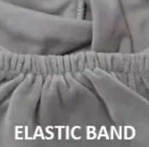 Szare pokrowce na krzesła, 4 sztuki