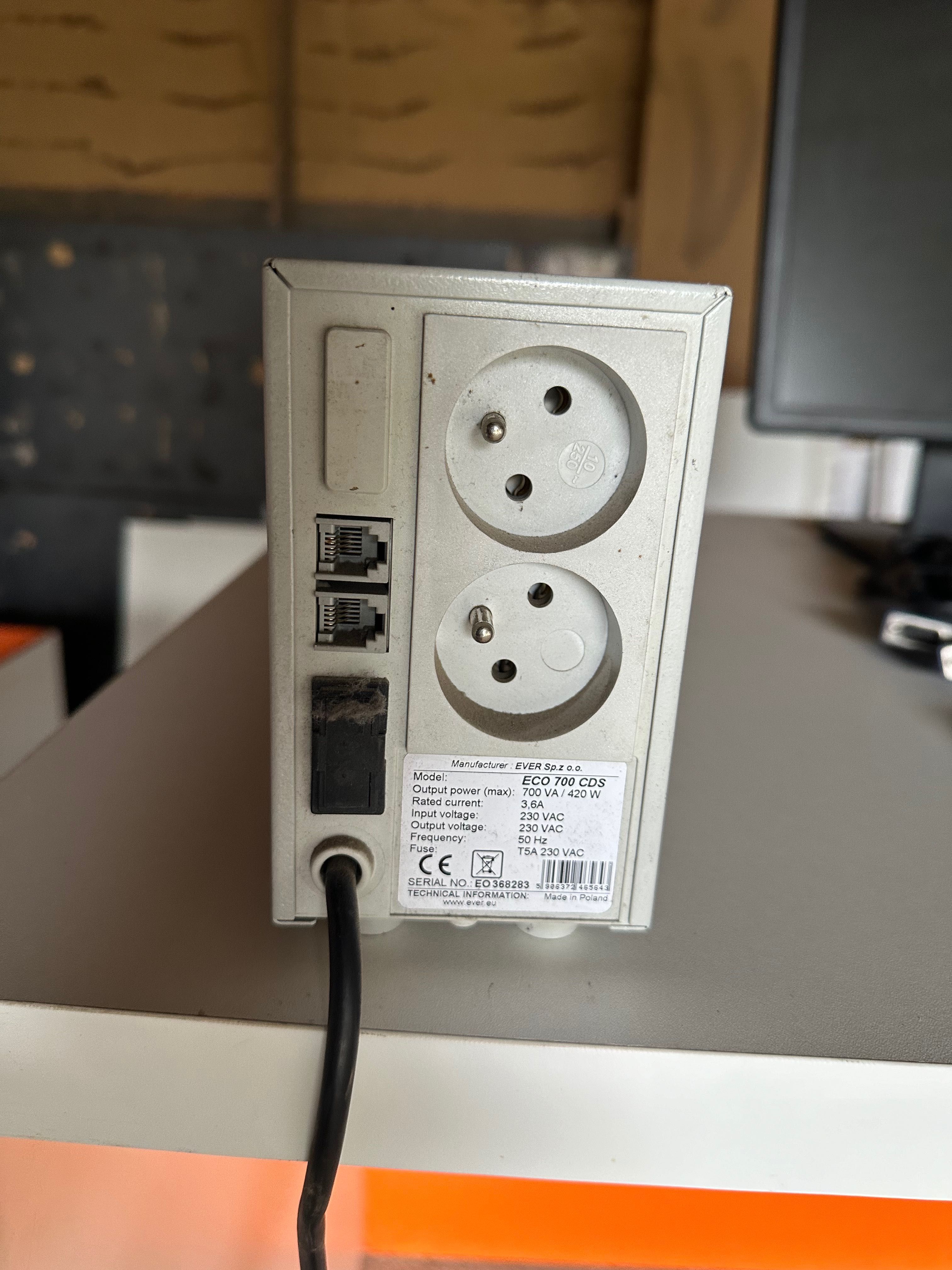 komputer do biura sklepu zestaw monitor klawiatura mysz ups