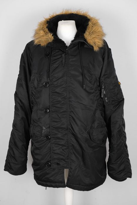 Alpha Industries fleece hooded extreme cold weather alaska parka coat