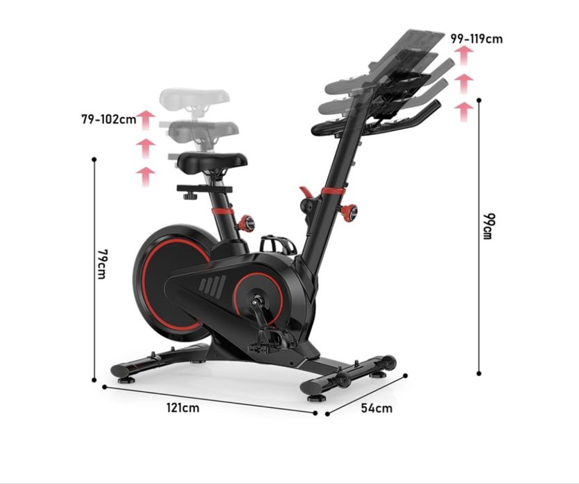 Bicicleta magnetica ergometrica indoor