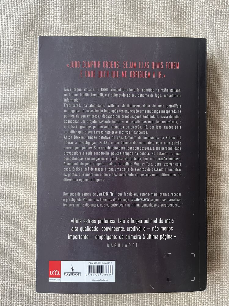 Livro “O Informador”, de Jan-Erik Fjell