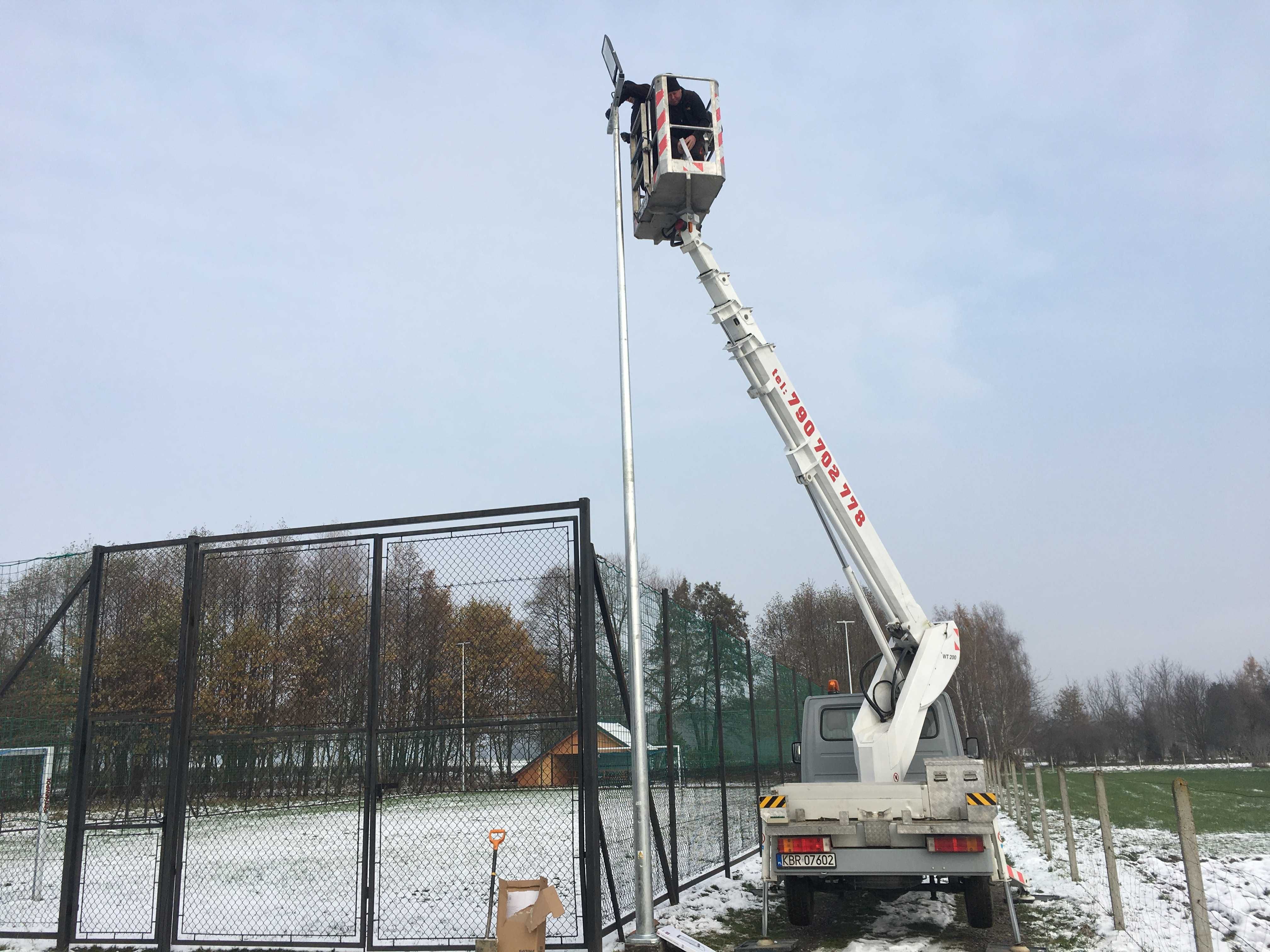 Wycinka drzew Usługi wysokościowe wynajem podnośnik koszowy 20m