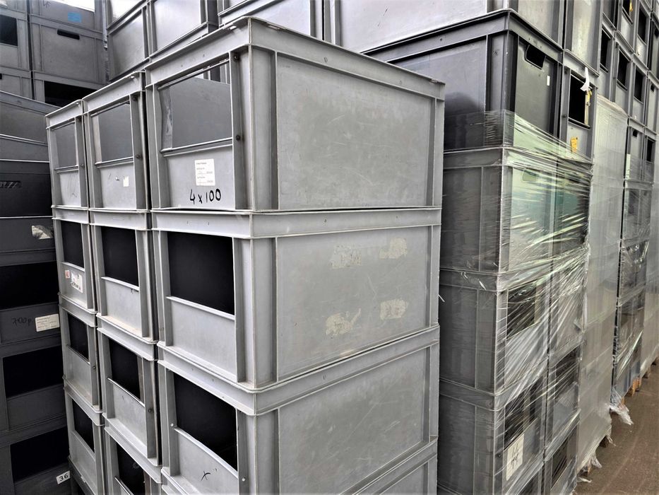 Pojemnik Plastikowy Kuweta Skrzynka Kosz Magazynowy Warsztatowy Regał