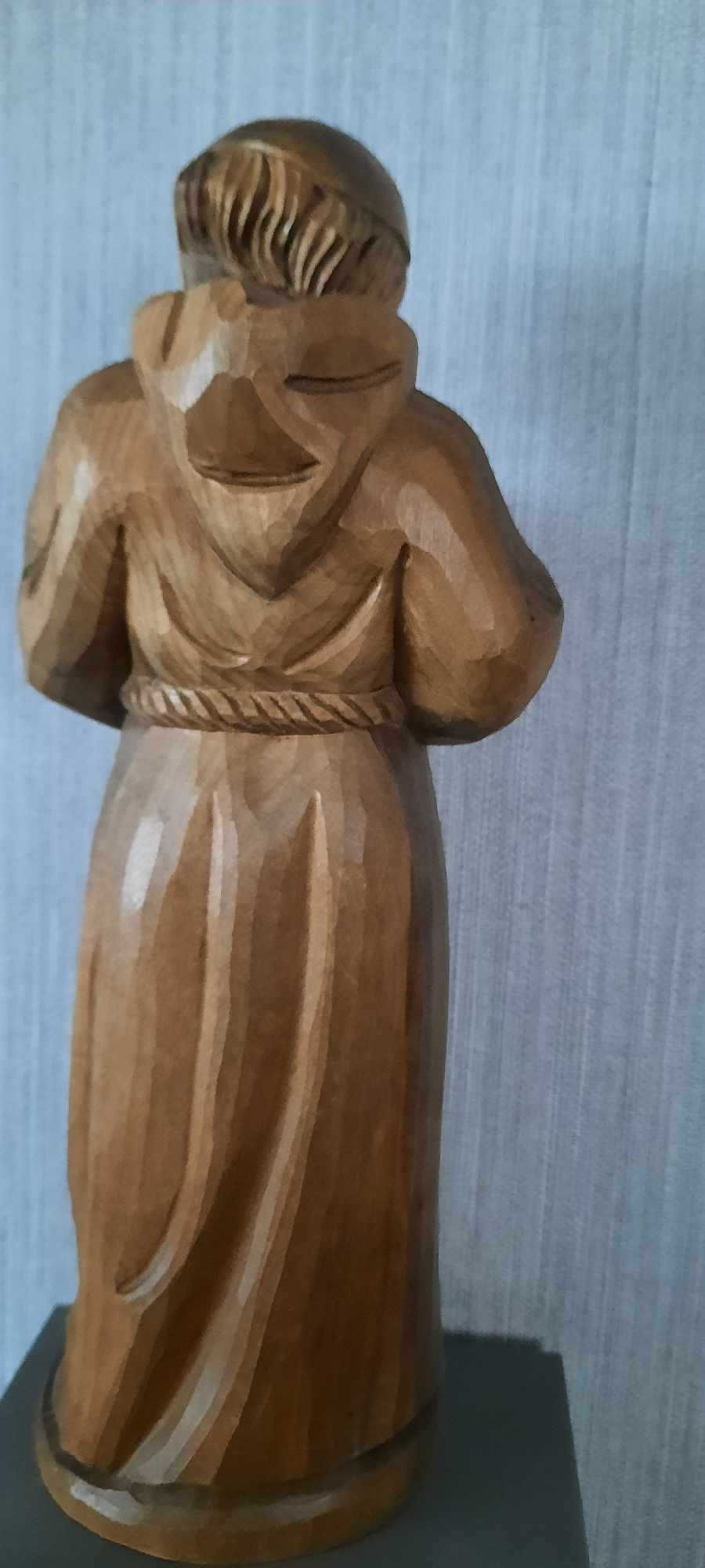 Drewniana rzeźba Mnich lata 60-te