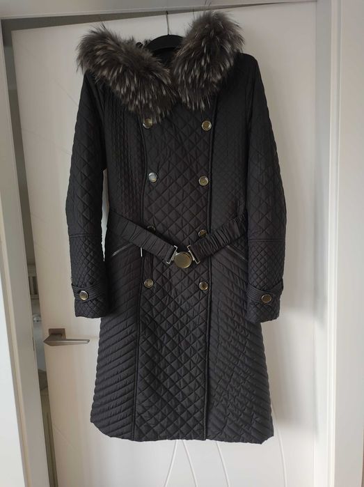 Elegancka kurtka/płaszcz ocieplana
