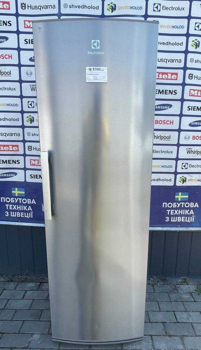Холодильна шафа б/в Electrolux 185см металік Крапельний #07417