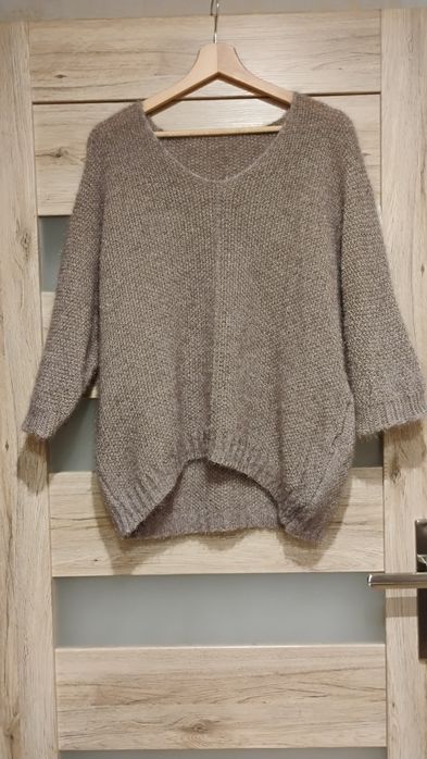 Sweter moher brązowy