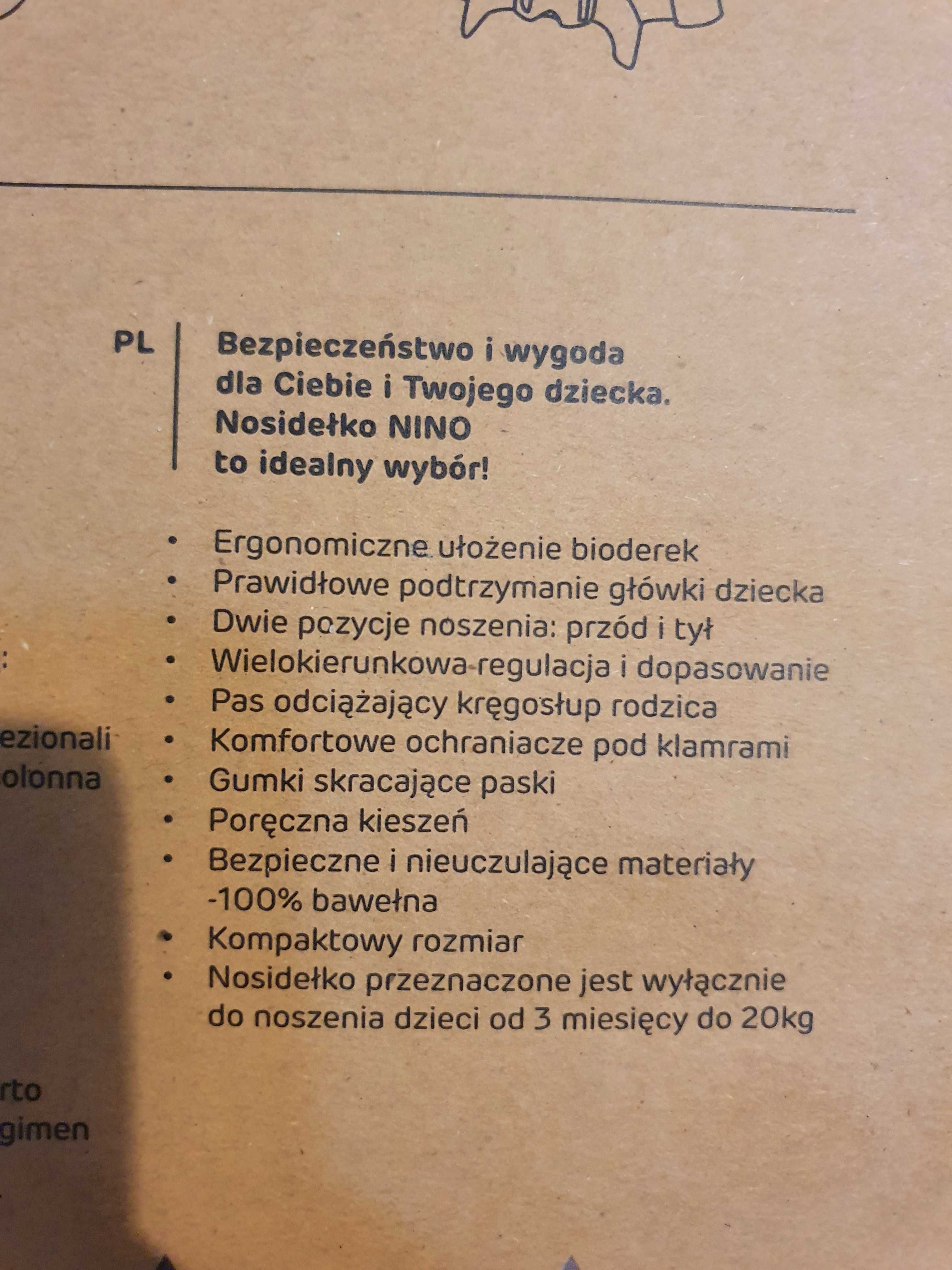 NOWE Nosidełko Kinderkraft Nino