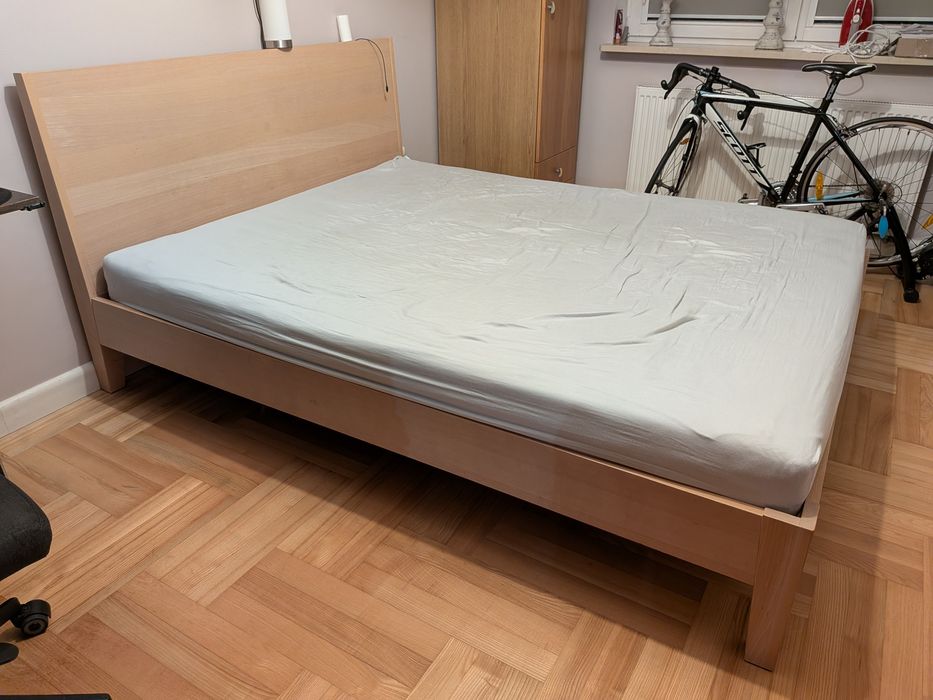 Łóżko IKEA 160x200 lite drewno