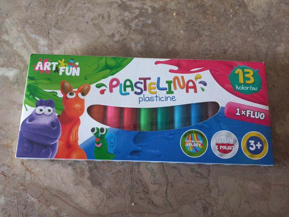 Plastelina nowa okrągła 13 kolorów