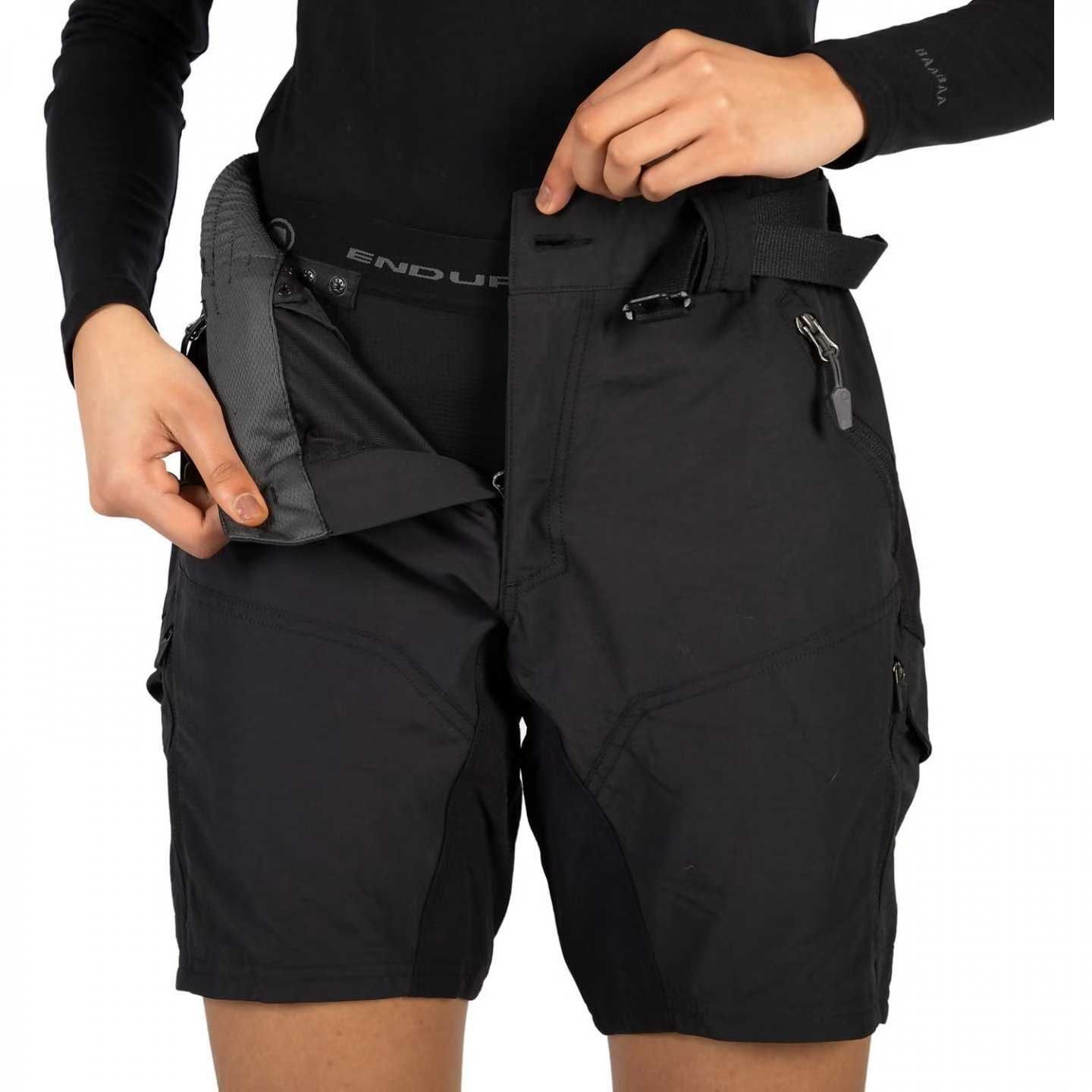 Жіночі Велошорти з памперсом MTB Endura Hummvee Shorts Women - black S