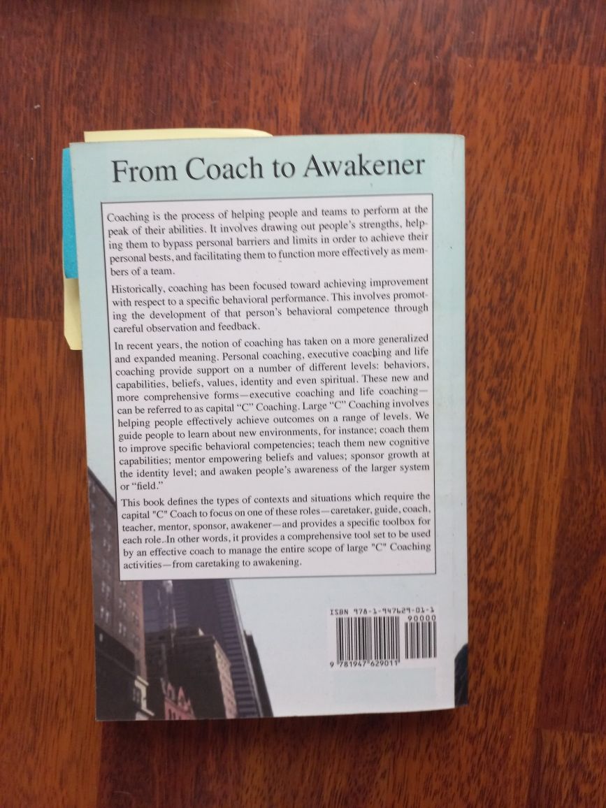 Vendo livro: From coach to awakener
