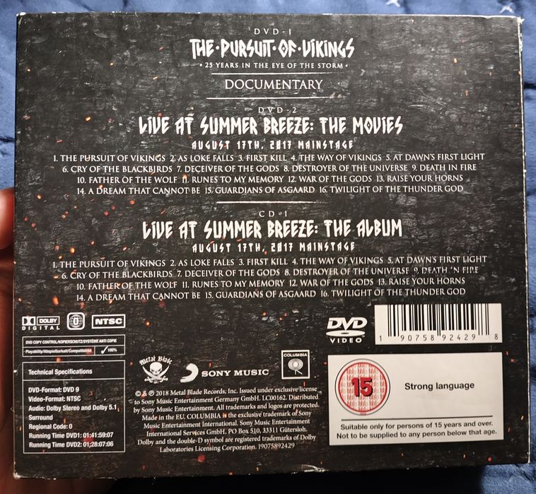 Amon Amarth - The Pursuit Of The Vikings 2 DVD+CD
