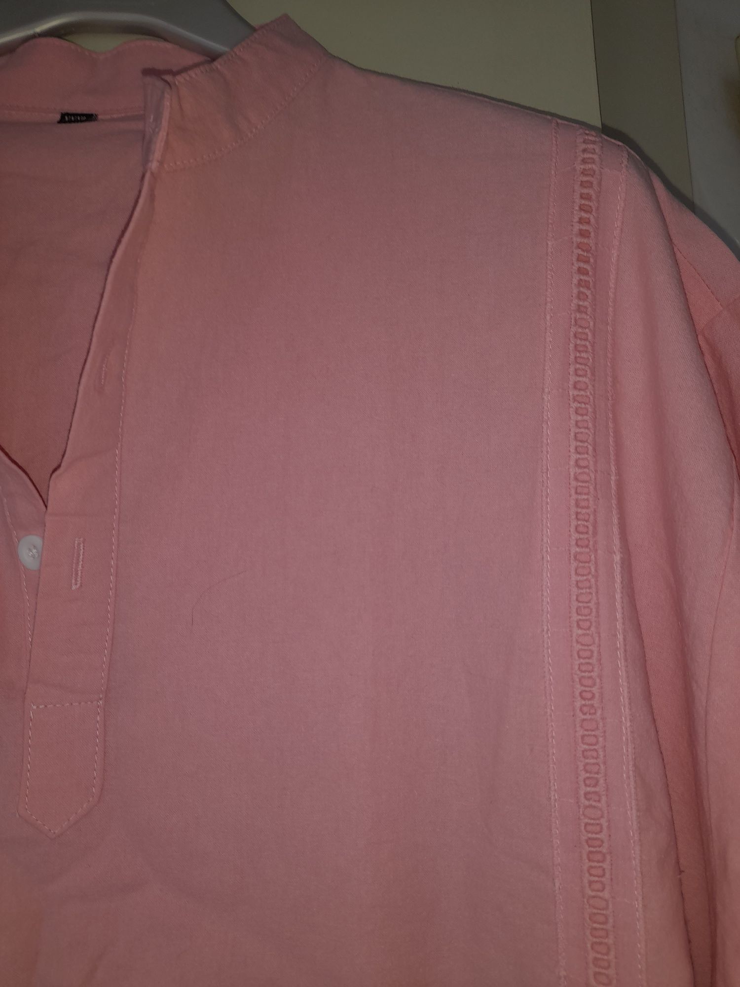 Camisa homem rosa tamanho xl  largo.