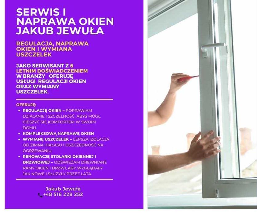 Serwis Naprawa Renowacja okien Jakub Jewuła