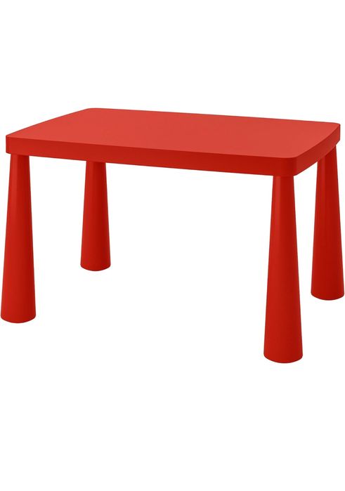 Stolik mamut czerwony ikea.
