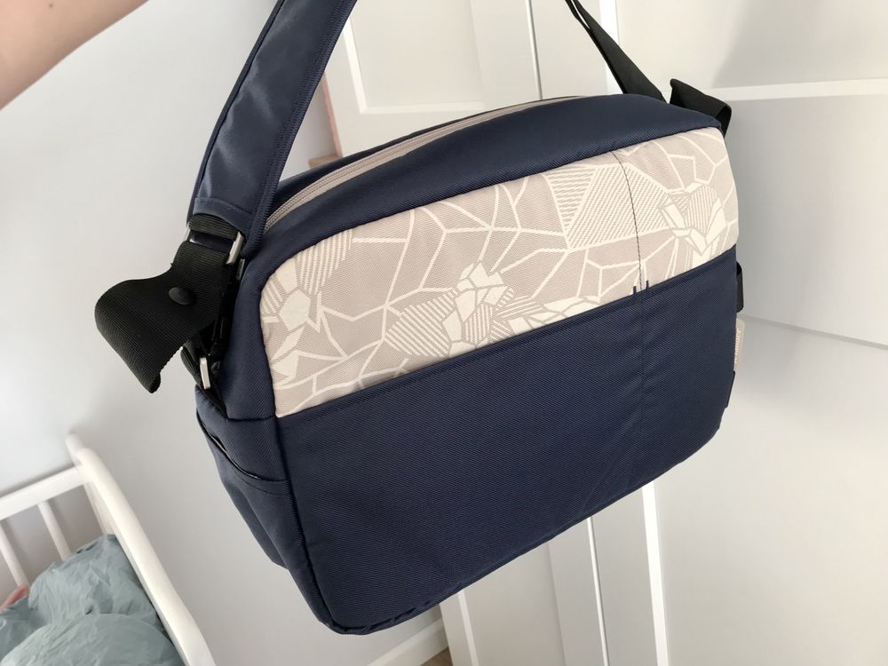 Torba do wozka Xbag granat beż nowa z dodatki gratis