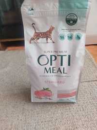 Корм для стерилизованных кошек opti meall