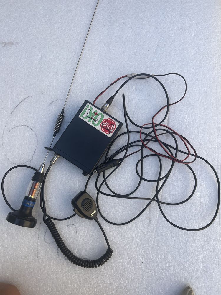 CB radio president Teddy i antena midland, gruszka mikrofon zestaw