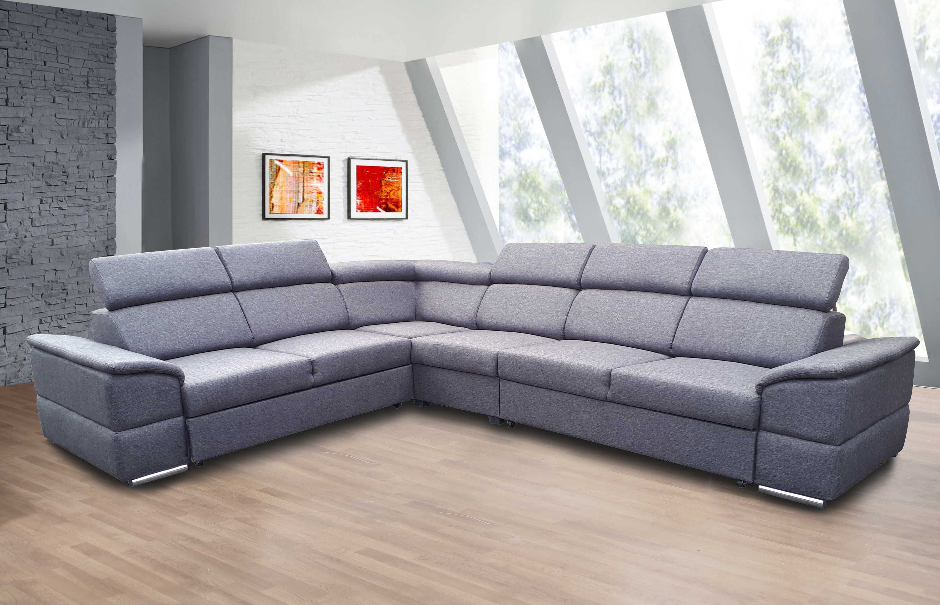 Funkcjonalny narożnik JOY L , salon rogówka z funkcją spania