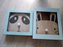 Dwie nowe lampki wiszące na baterie Panda i królik Fox bunny