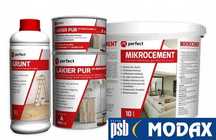 Mikrocement PERFECT kolory MAT beton ozdobny na ścianę ZESTAW na 10m2