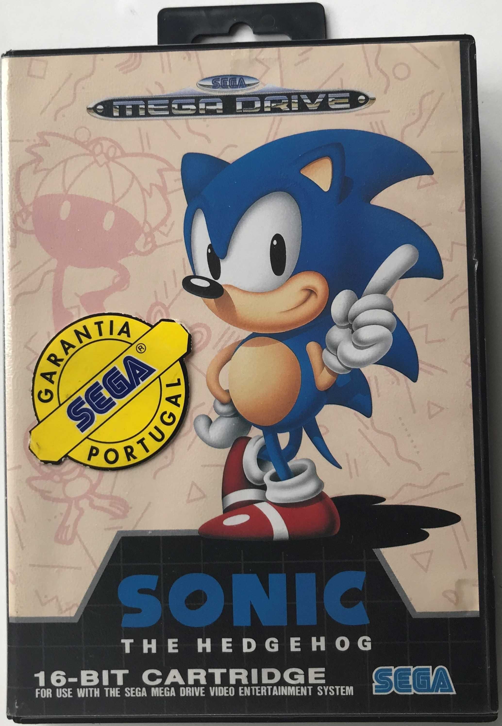 Jogo SEGA MEGADRIVE "SONIC The Hedgehog " Original c/ Manual / 1991
