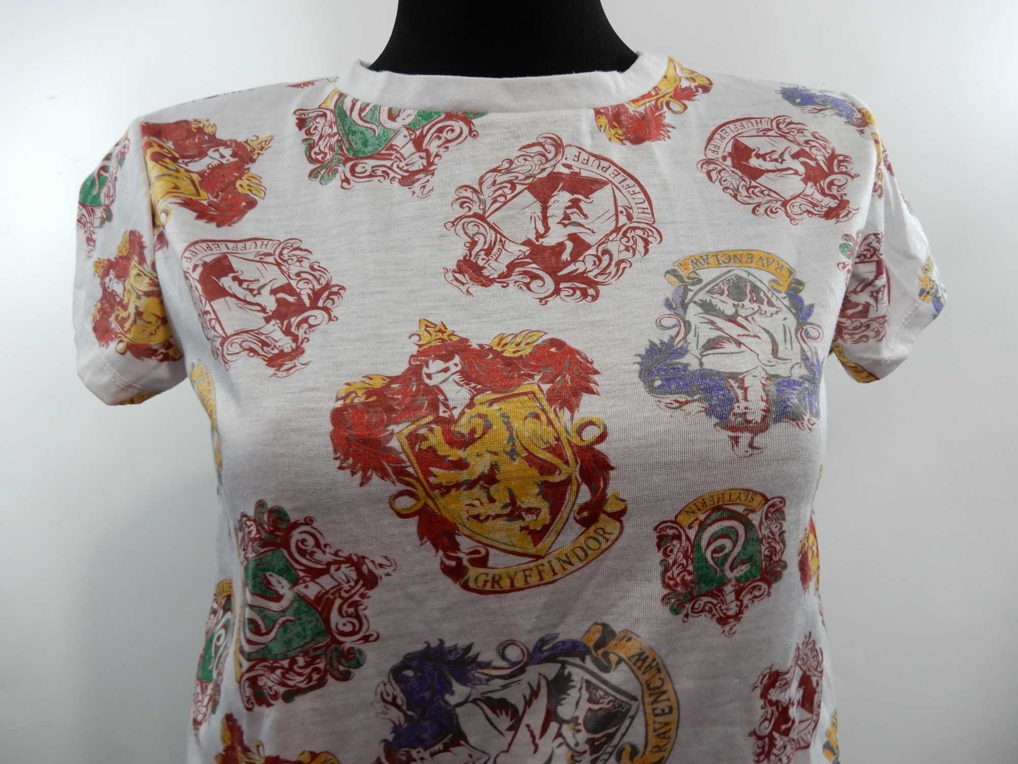 T-shirt Harry potter biały nadruk print wzór Atmosphere 34 XS