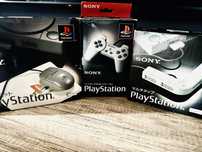 Playstation 1 PSX ps 1 zestaw joypad mysz multi tap box uni