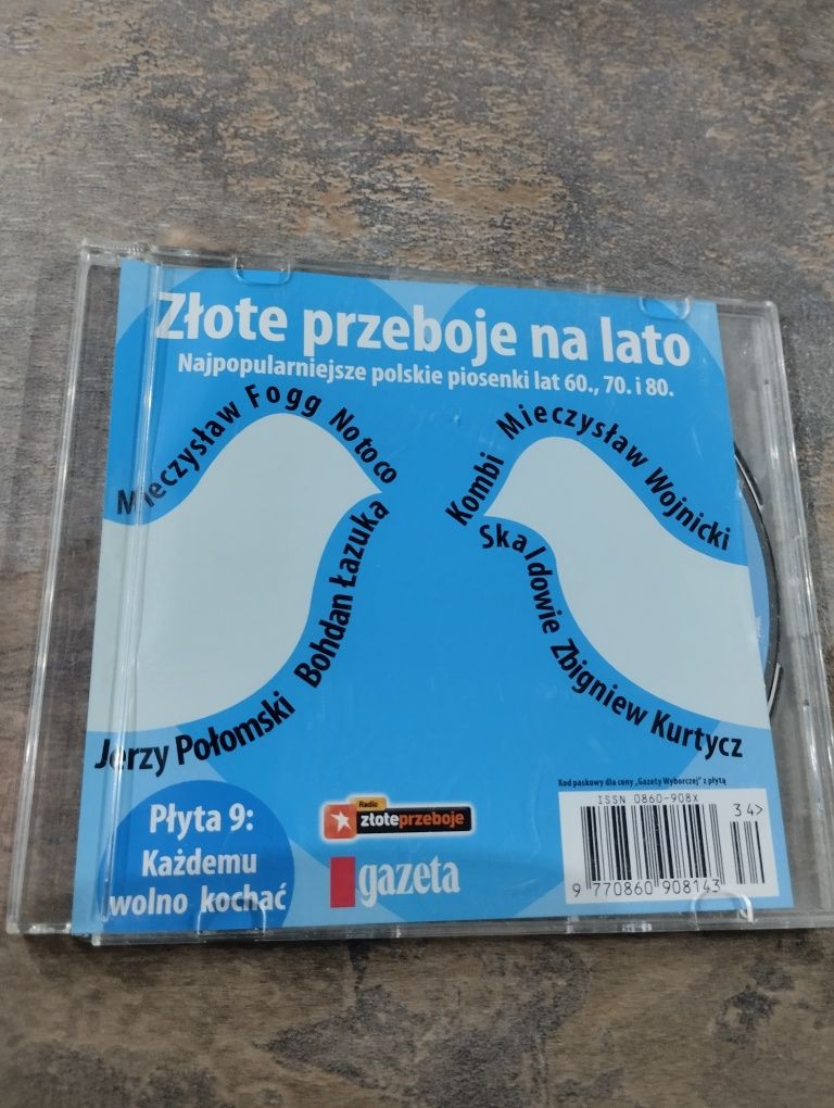 Złote przeboje na lato płyta CD z muzyką