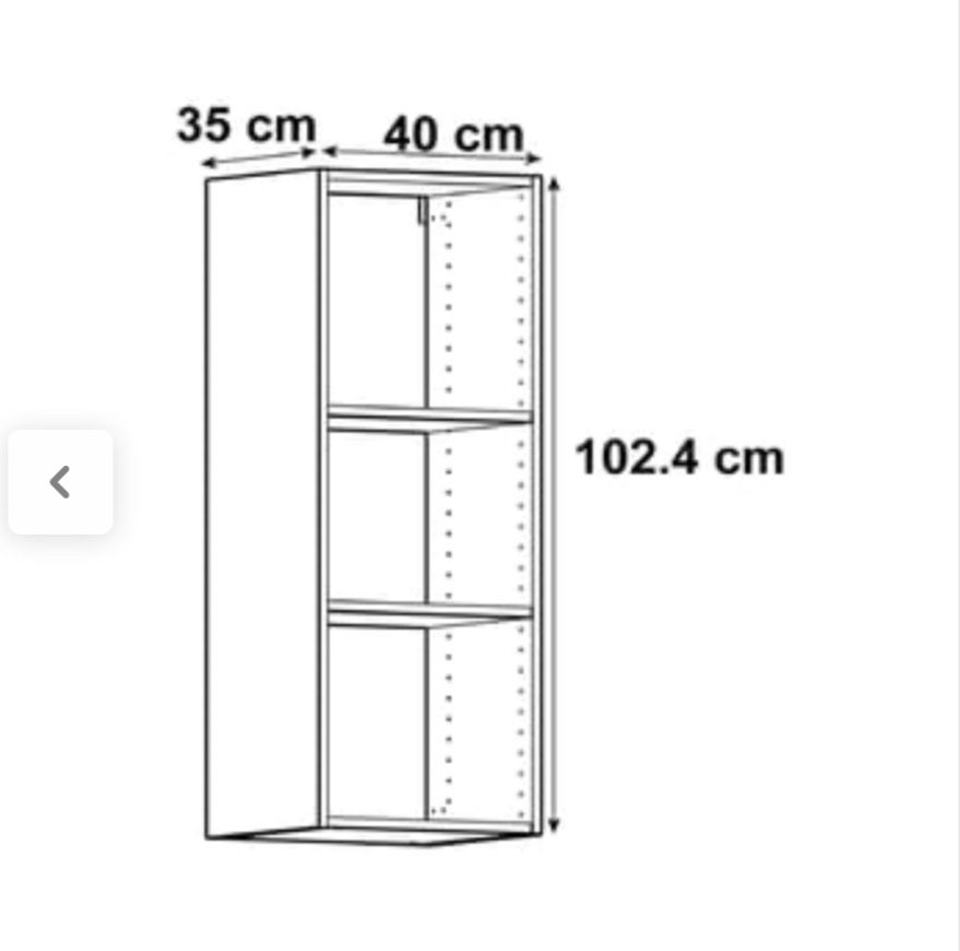 2 Módulo Superior Delinia 40X35X103CM branco
